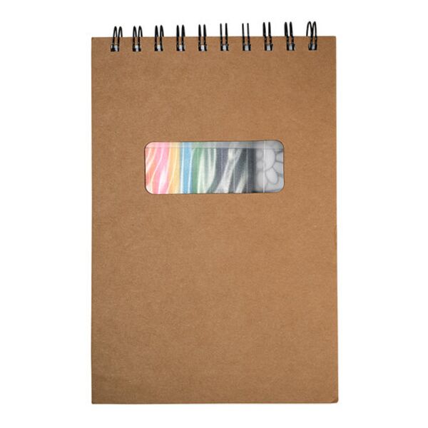 Notebook With Colored Pencils Thumbnail