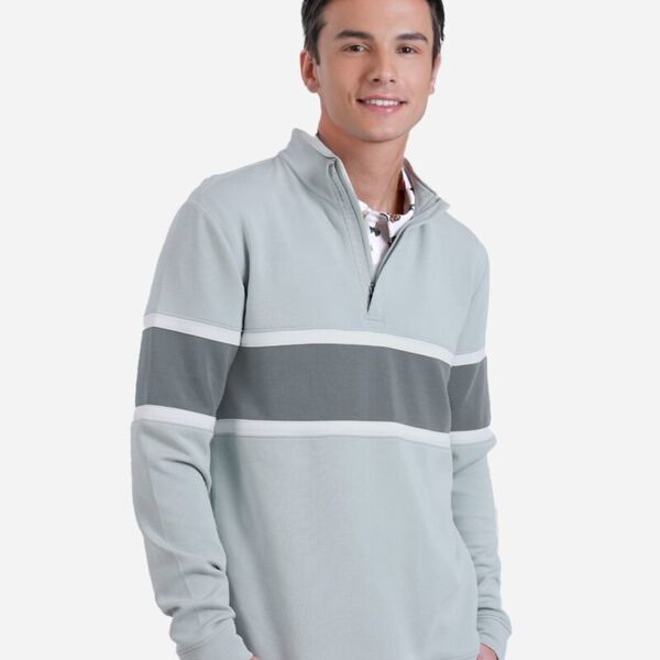 Men's Owen Quarter-Zip Colorblock Pullover Thumbnail