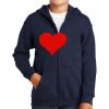 Youth Heavy Blend Full Zip Hooded Sweatshirt Thumbnail