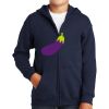 Youth Heavy Blend Full Zip Hooded Sweatshirt Thumbnail