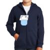 Youth Heavy Blend Full Zip Hooded Sweatshirt Thumbnail