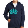 Youth Heavy Blend Full Zip Hooded Sweatshirt Thumbnail