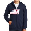 Youth Heavy Blend Full Zip Hooded Sweatshirt Thumbnail