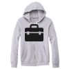 Adult Triblend Full-Zip Fleece Hooded Sweatshirt Thumbnail