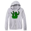 Adult Triblend Full-Zip Fleece Hooded Sweatshirt Thumbnail