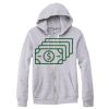 Adult Triblend Full-Zip Fleece Hooded Sweatshirt Thumbnail