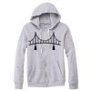 Adult Triblend Full-Zip Fleece Hooded Sweatshirt Thumbnail