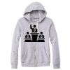 Adult Triblend Full-Zip Fleece Hooded Sweatshirt Thumbnail